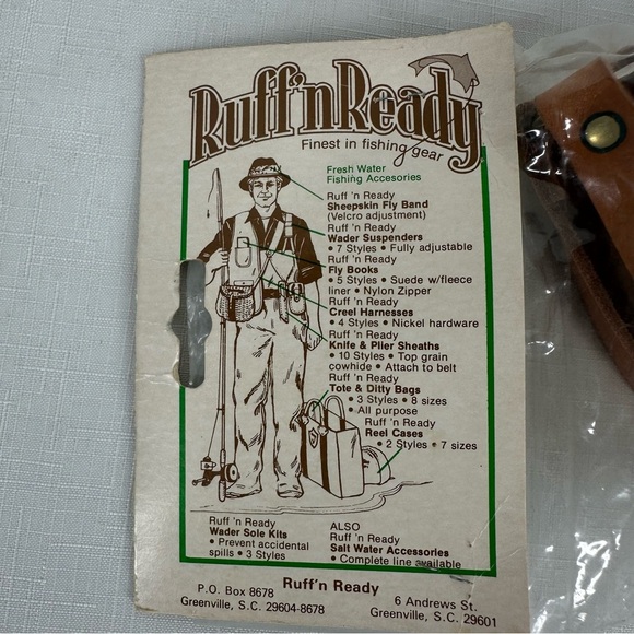 Vintage Ruff’ n Ready Leather Creel Harness New Sealed in Package - Picture 5 of 12